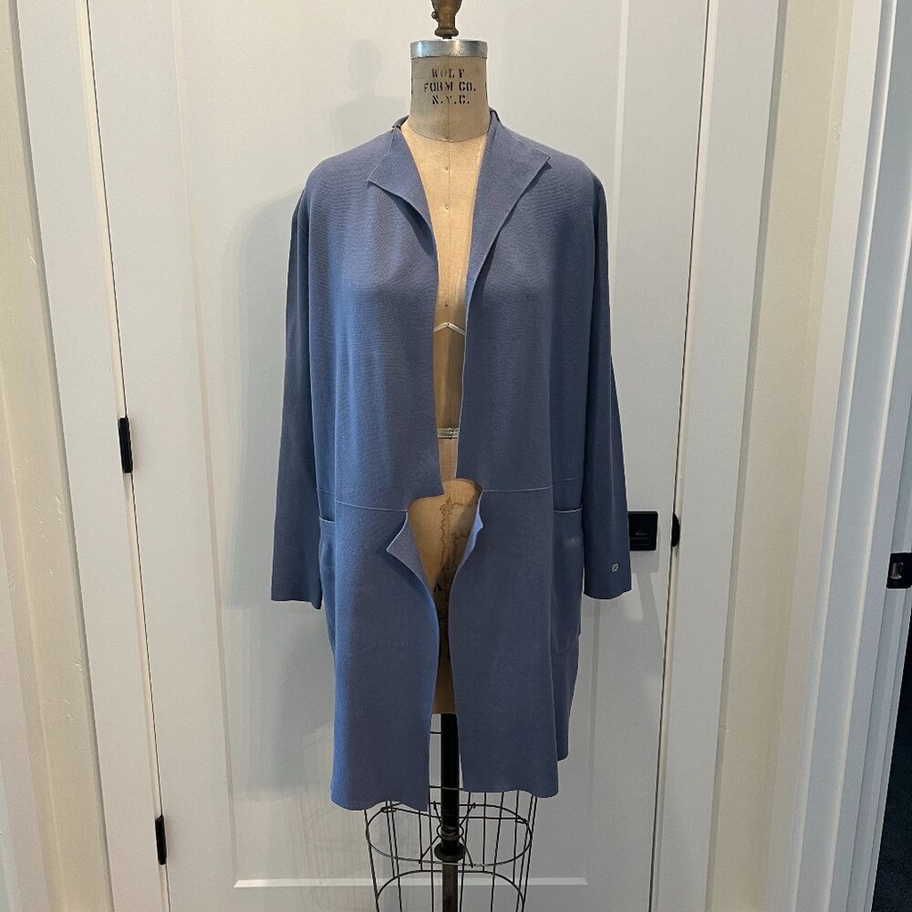 Soia & Kyo Straight Fit Long Knit Coat, XS